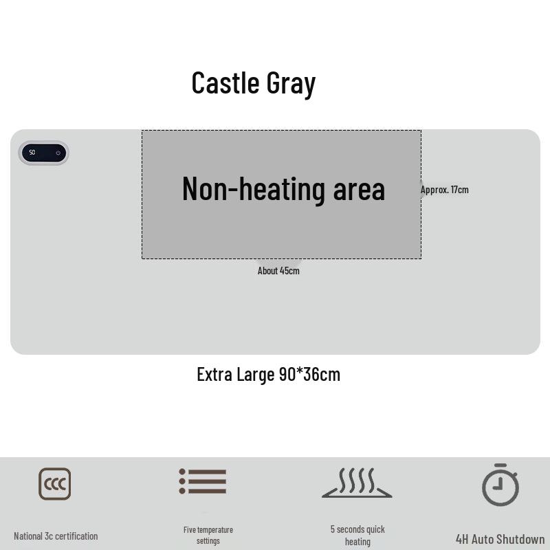 Shibali Smart Heated Waterproof Desk Pad & Mouse Mat