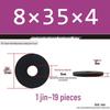 Thickened Black Flat Washer: Enhanced Round Metal Spacer for Home Use