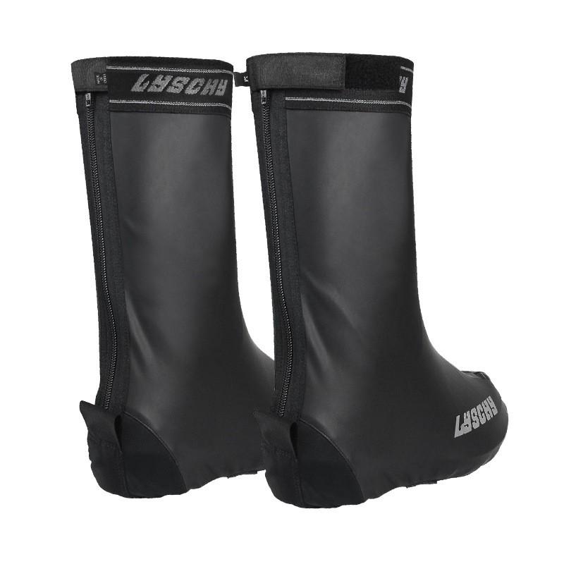 Motorcycle Riding Rain Boot Covers Waterproof Windproof Slip Resistant Adjustable Reflective Elasticized Unisex
