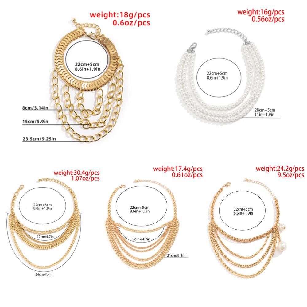 Gold Plated Adjustable Multilayer Lady High Heel Foot Chain Party Jewelry Tassel Ankle Bracelets