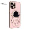 Phone Protective Case Cartoon Foldable Camera Protector Astronaut Mobile Phone Cover with Stand for iPhone 14/Pro/Max (Plus)/Pro Max