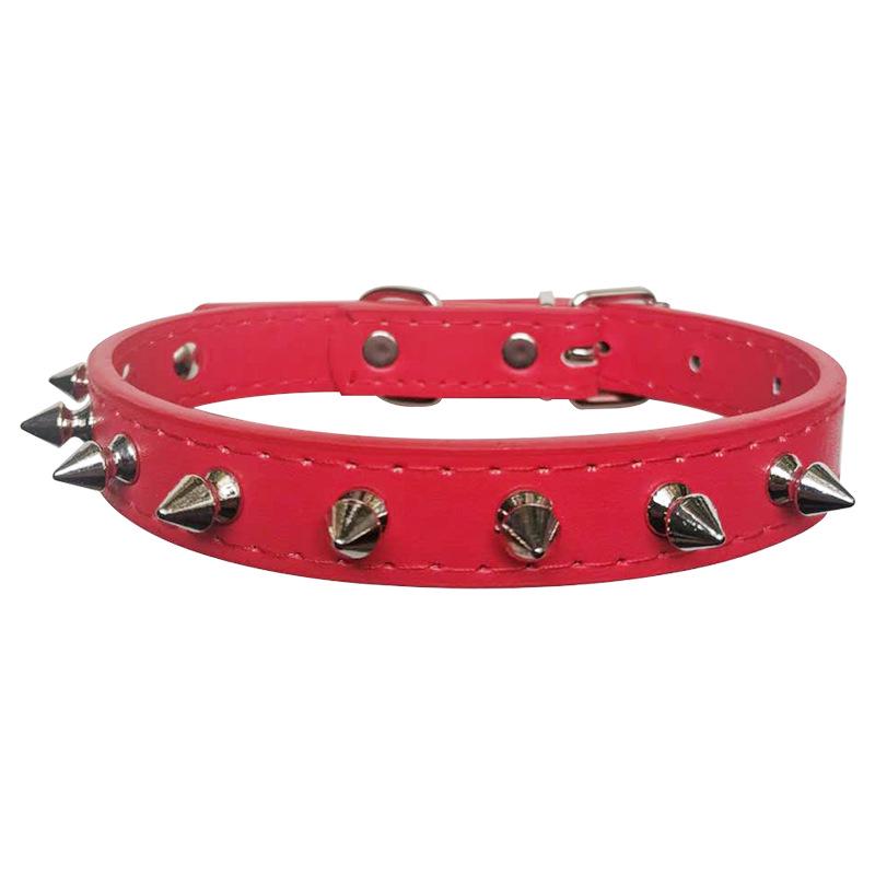Multi-Color PU Leather Dog Collar & Leash - In Stock