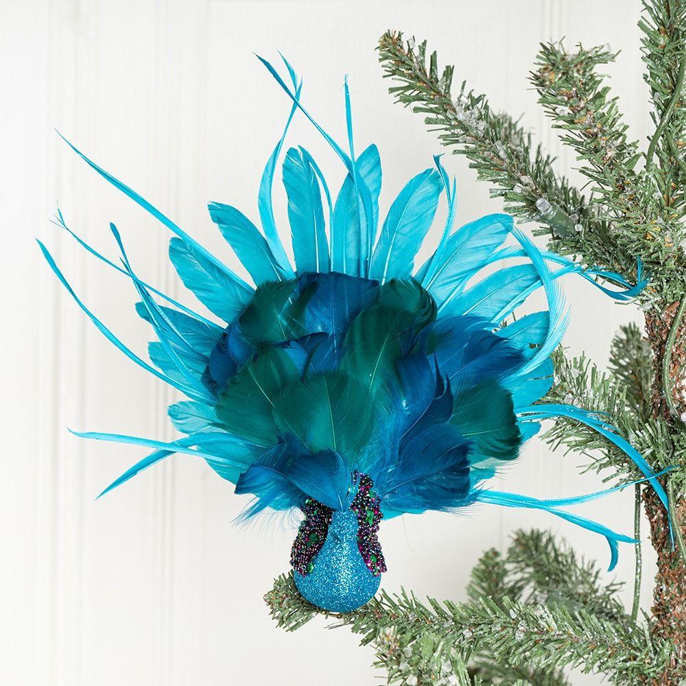 

3D Three-dimensional Peacock Crafts Simulation Christmas Tree Pendant Christmas