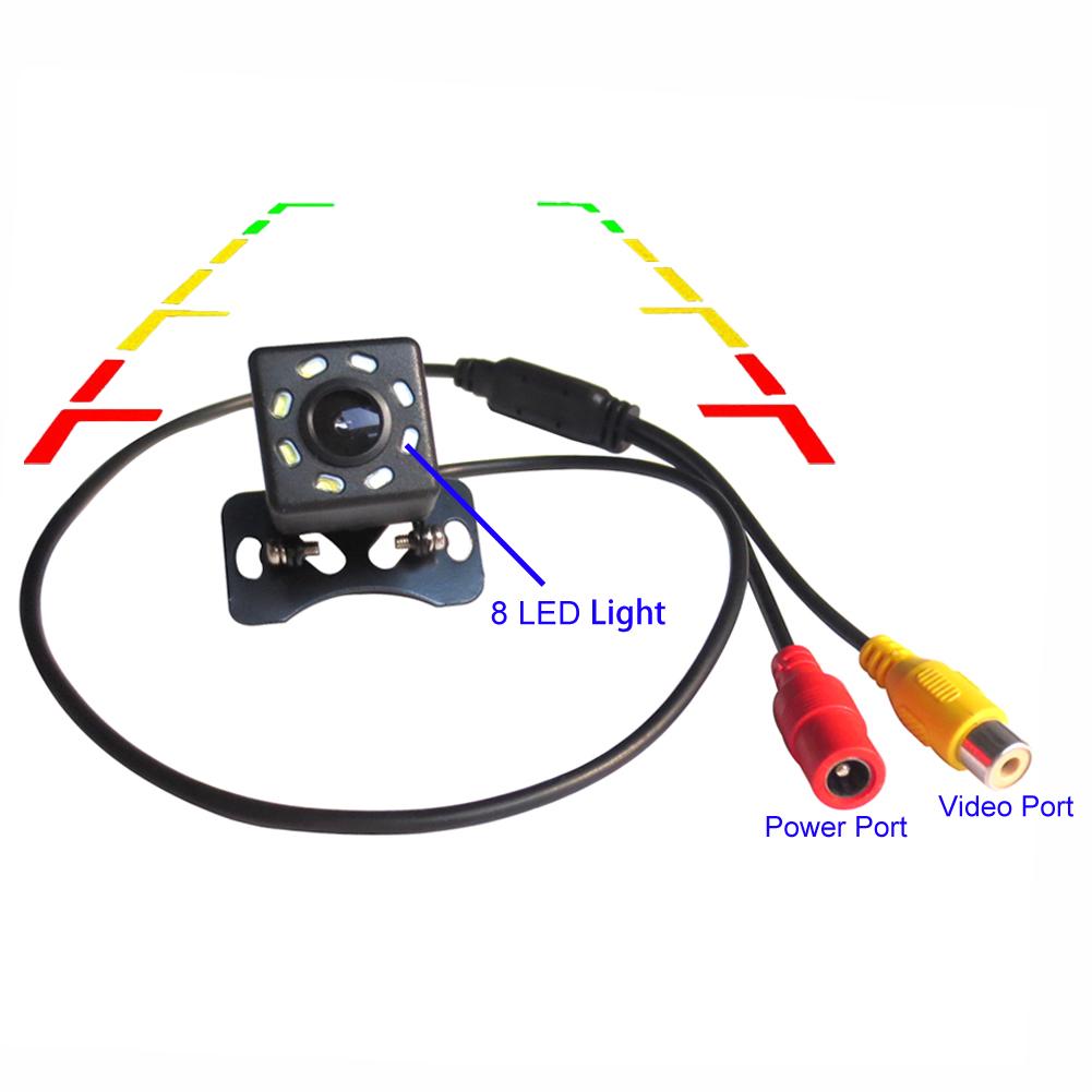 NEW Car Rear View Camera HD Rear View Video Vehicle Camera Backup Reverse Camera 12 LED Night Vision Parking Camera Wide Angle