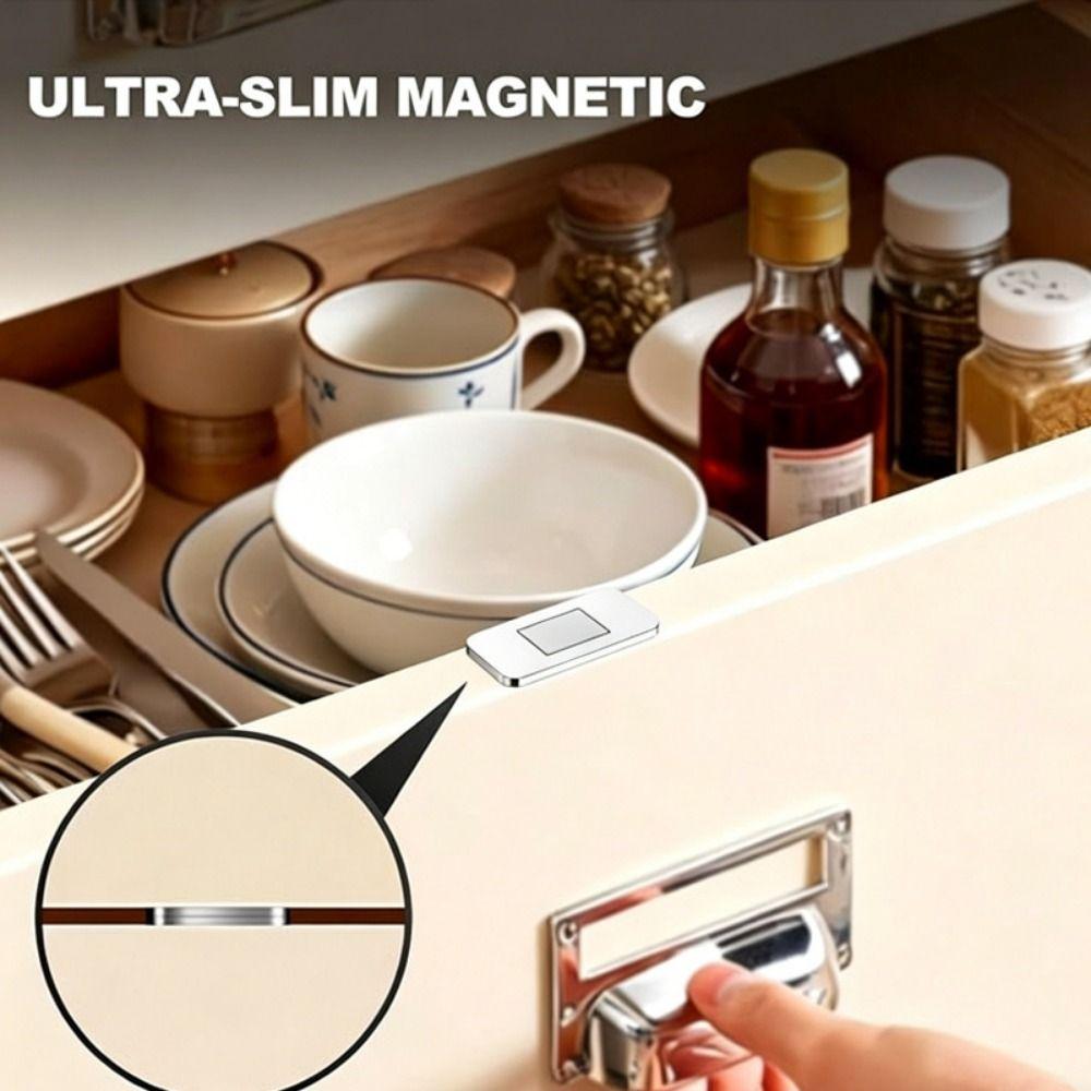 4 Set Stainless Steel Drawer Magnet Self-Adhesive Cabinet Catch  Furniture DIY