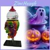 Resin Geometric Skull Bubble Machine Halloween Office Desk Decor Gift For Party