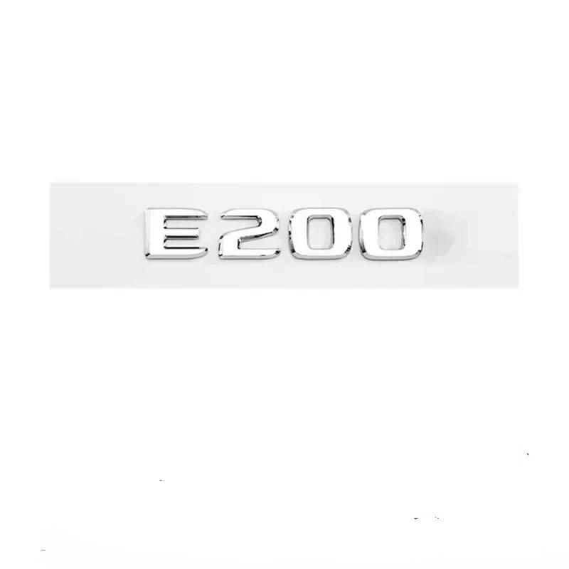 Letters E200 E260 E300 E400 E220d E350e E300de 4Matic ABS Emblem For Mercedes Benz W213 W222 W221 W177 Car Trunk Logo Sticker