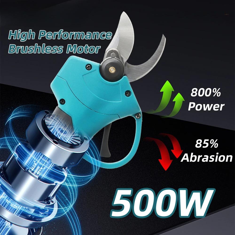 Brushless Electric Pruning Shears Garden Tool Cordless Electric Garden Scissors Fruit Tree For 18V Battery Branche Cutter