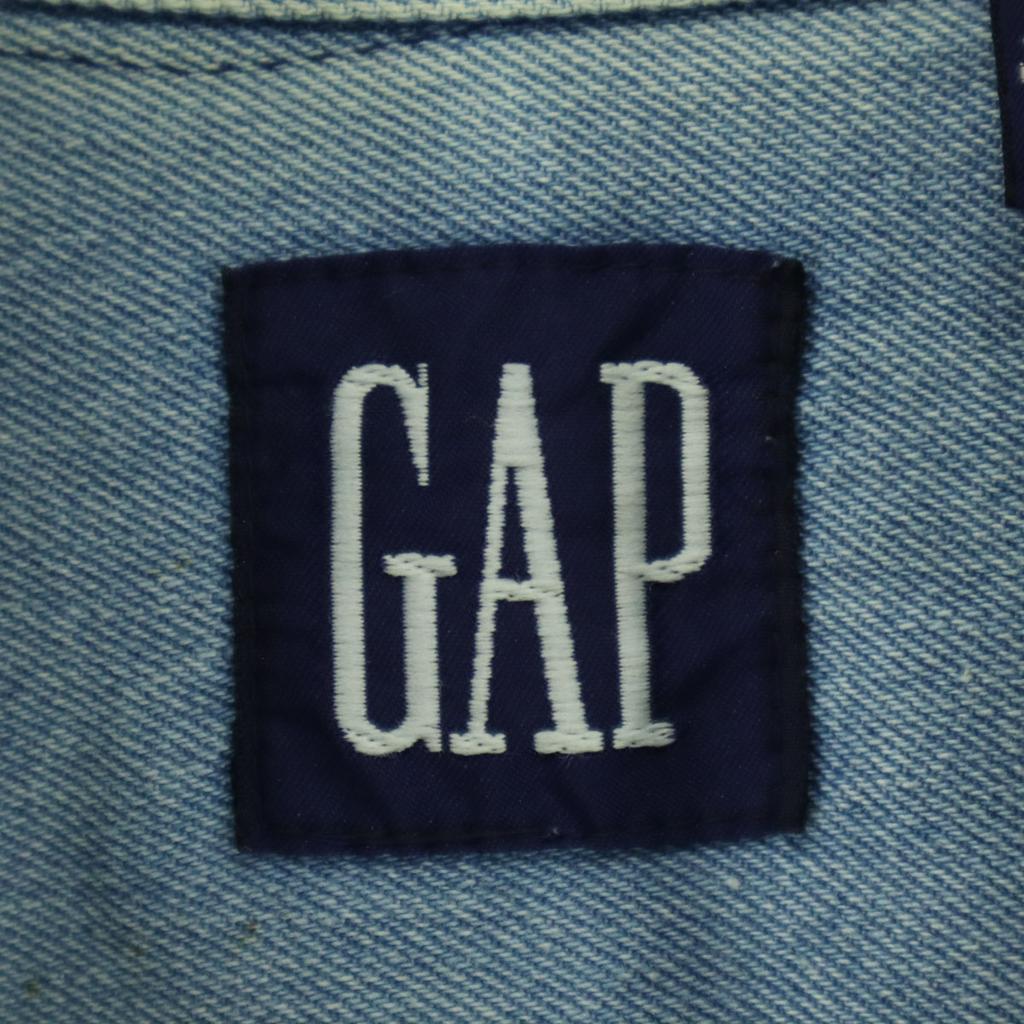 GAP 90s Old Long sleeve Denim shirt S blue Men's Used