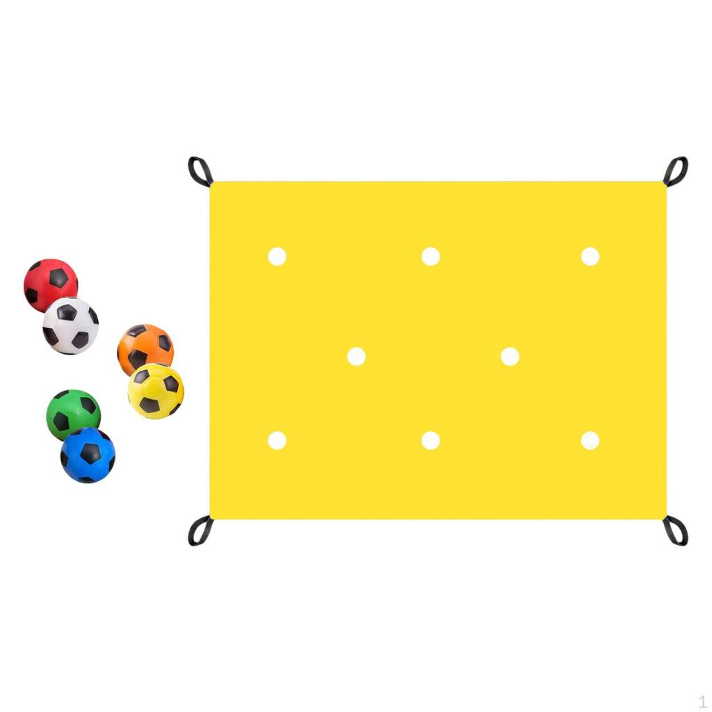 Hole Tarp Team Building Game 6 PU Balls Exercise Activities Learning Fun Games