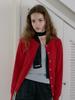 Lcve Eyelet Stitch Knit Cardigan_Red