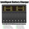 Circuit Protection LED Indicator Fast Charging Dock 8 Slot Intelligent Battery Charger Adapter