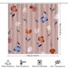 Delightful Pink Watercolor Floral Shower Curtain Modern Bathroom Decor for Home Decoration