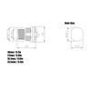 Waterproof Socket 4Pin Panel Back Mounting Waterproof Connector Electrical Supplies M12FP4