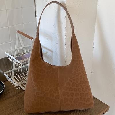 Retro Fashion Leopard Print Bag Casual Large Capacity Shoulder Bag Autumn New Fashion Underarm Bag Women