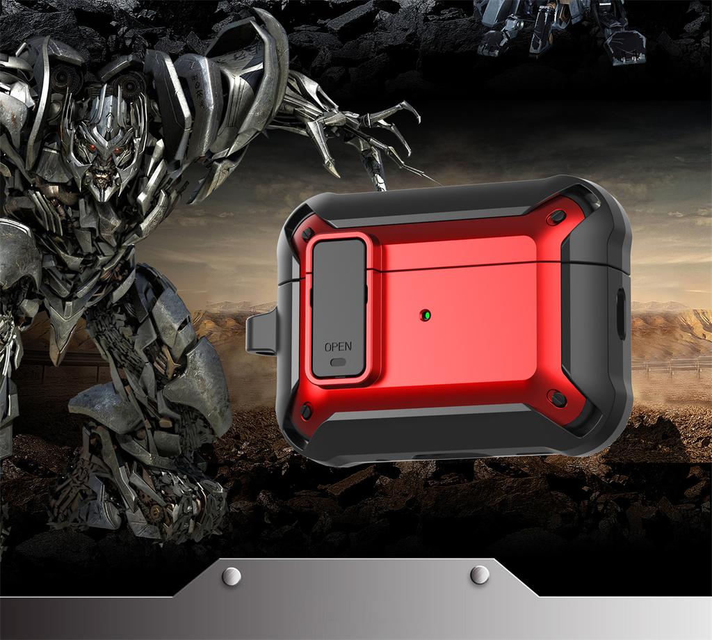 Applicable To Aipods Pro1 Generation Protective Case, Mecha with Switch, Apple 1 Generation Bluetooth Headset Case 1 Generation Anti-drop Case