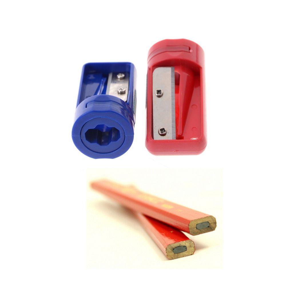 Blue Carpenter Pencil Sharpener Portable Woodwork Pencil Cutter Mini Hand Tools   Narrow Sharpening