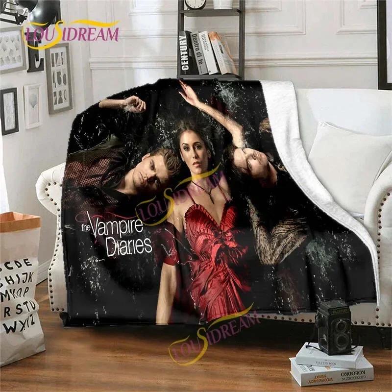 The Vampire Diaries 3D printing flannel plush blanket bedspread lazy blanket Sherpa blanket travel sofa quilt cover