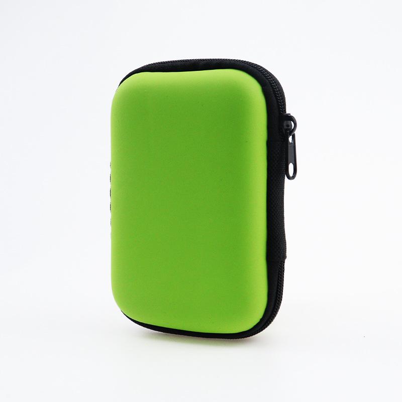 EVA Earphone & Cable Organizer with Mesh Pocket for Camera & Charger