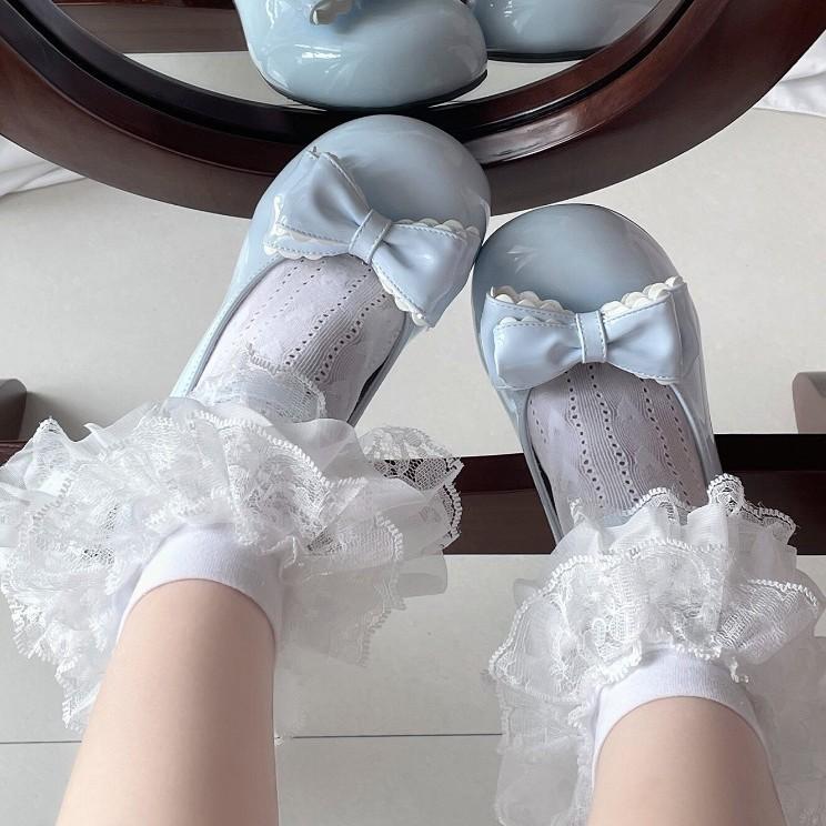 Lolita Socks Girls Short Tube Nylon Material With Friction Resistance For Autumn