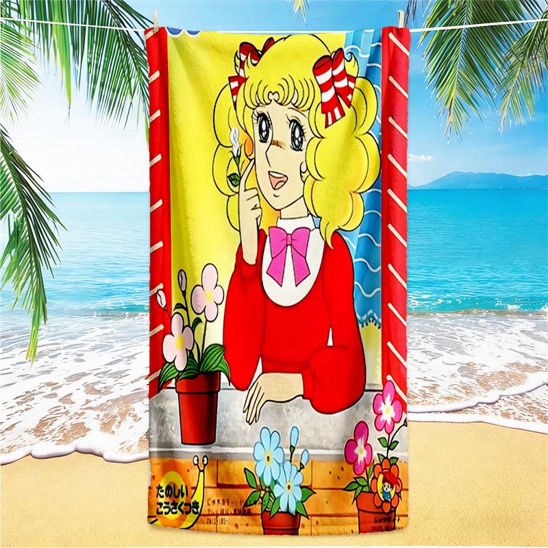 1pc Floral Fantasy Girl Beach Towel,quick Drying Absorbent Beach Towel,outdoor Sports Swimming Beach towel,Soft and Comfortable Y72814