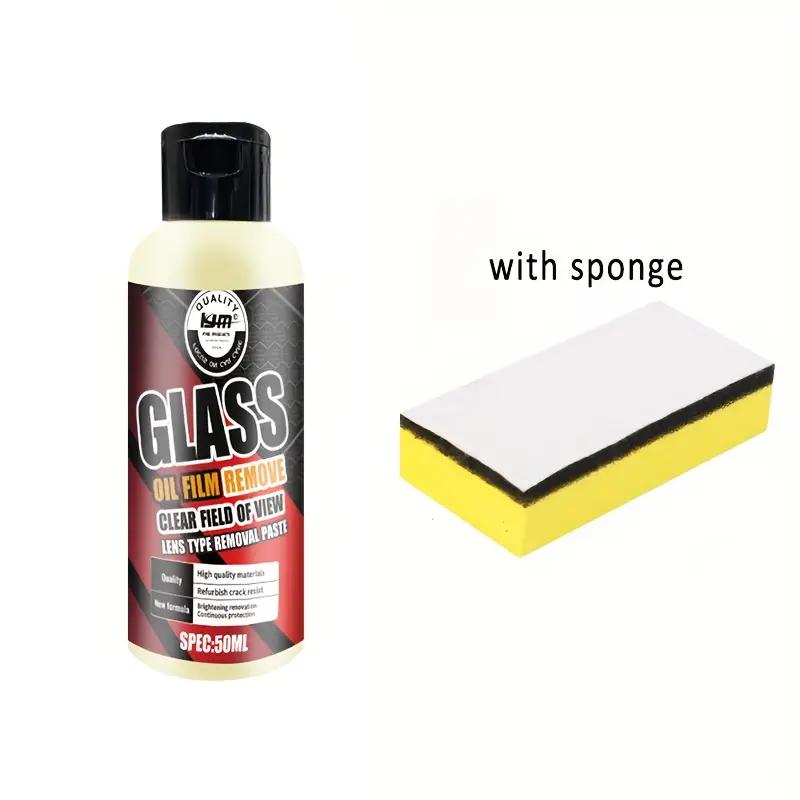 

Car Glass Oil Film Remover, Windshield and Mirror Gloss Restorer, Stain Removal and Repair Solution, Enhances Clarity, 30ml Bott