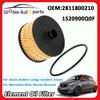 2811800210 Element Oil Filter For Dacia Dokker Duster Lodgy Sandero Nissan Juke Smart Forfour Renault Scenic 1520900Q0F 1J910040