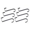 YIXI Matte Black Wall Hooks, 3-Pack