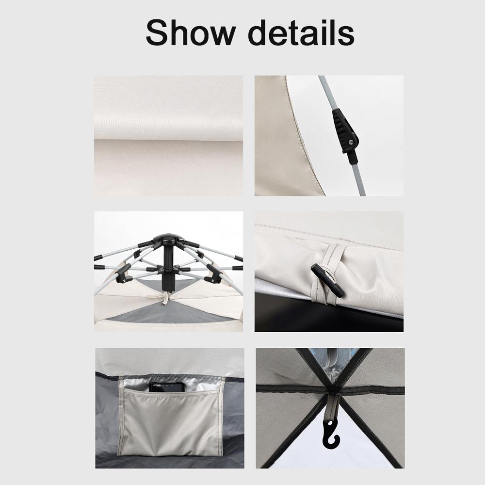 Açık Kamp Piknik Otomatik Hızlı Açık Çadır Su Geçirmez Güneş Işığına dayanıklı Çadır Aile Anında