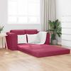 Wine Red Velvet Sofa Bed 148 x 71 x 83 cm