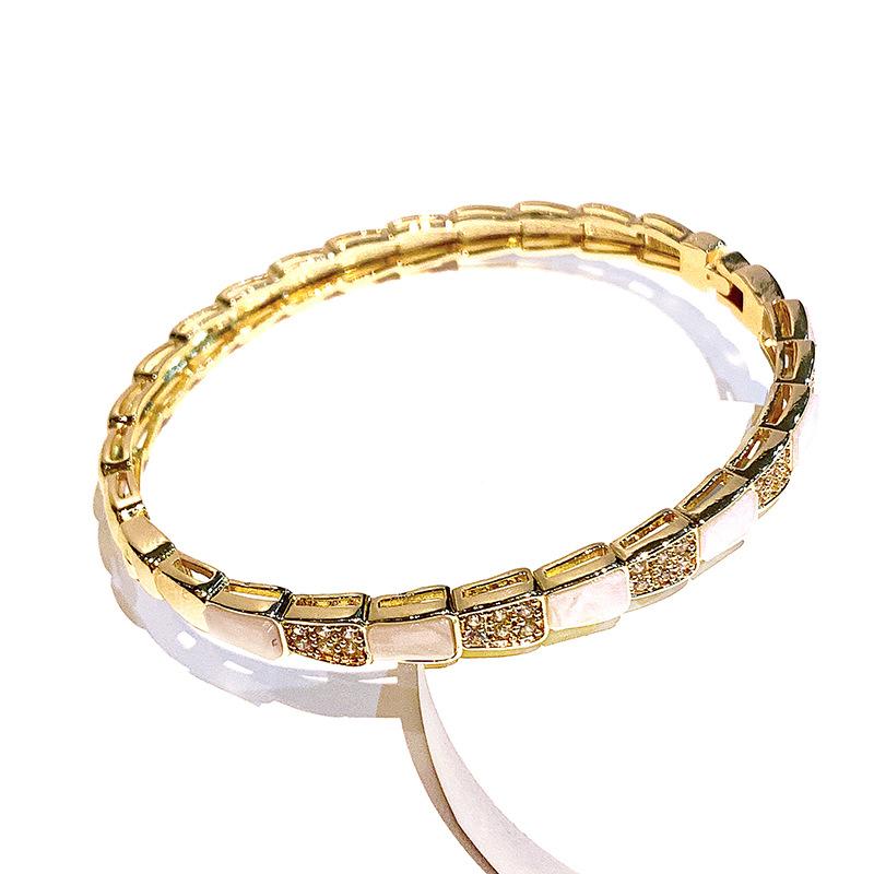 Snake Bone Snake-shaped Spirit Snake and Versatile Bracelet Exquisite Light Luxury Closed Bracelet 18CM
