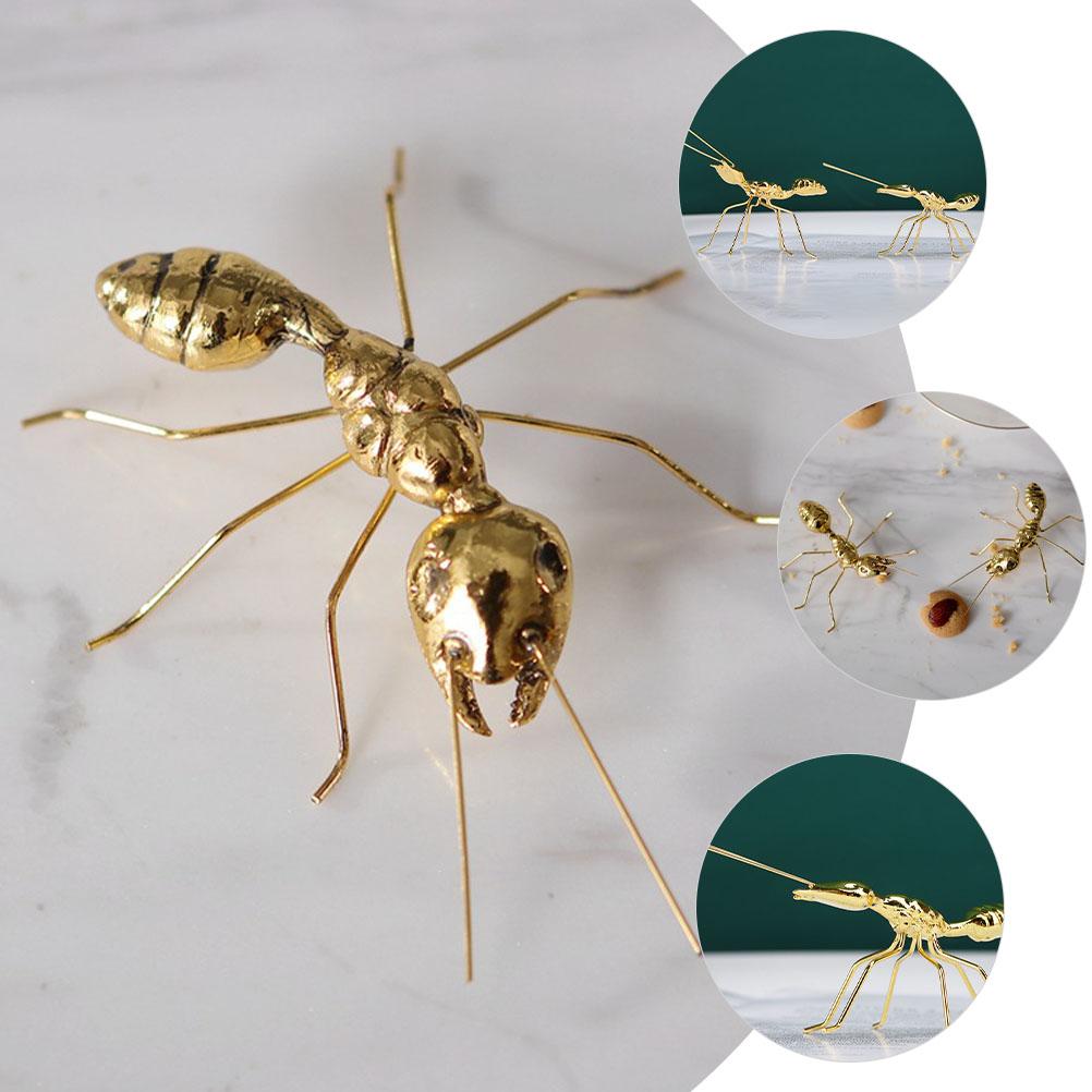 Little Ant Ornaments Book Shelf Decor Table Home Figurines Models Desktop Decoration Decorate