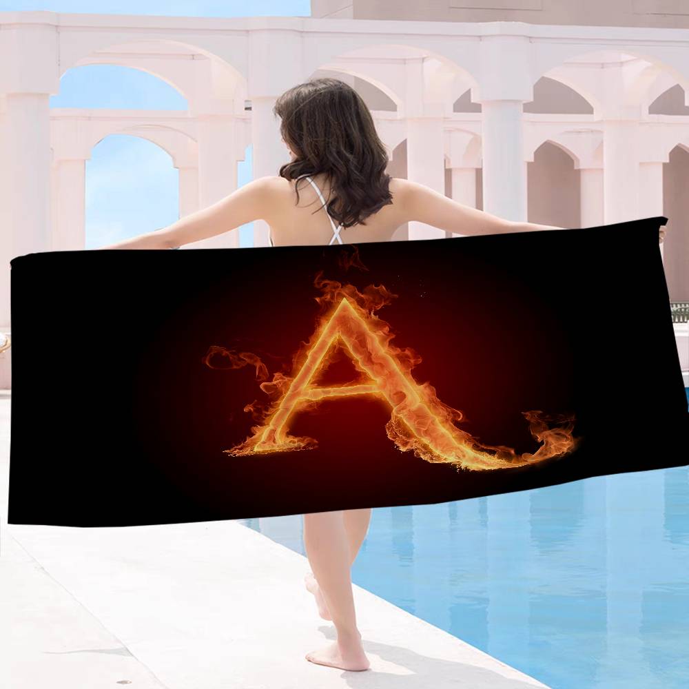 Black Golden Crown Letter Beach Towel Bath Towels for Girl Microfiber Quick Dry Custom Sand Free Beach Yoga Spa Gym Pool