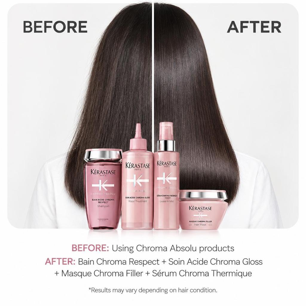 Kérastase Chroma Absolu Soin Acide Chroma Gloss High Shine Rinse Treatment for Color-Treated Hair 210ml