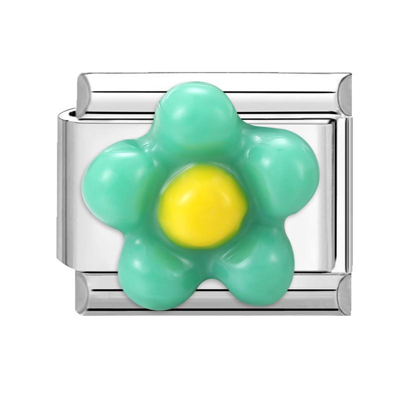 Fashion Heart Bow Knot Butterfly Star Rose Flowers Italian Charm Links Fit 9mm Stainless Steel Bracelet Women DIY Making Gift