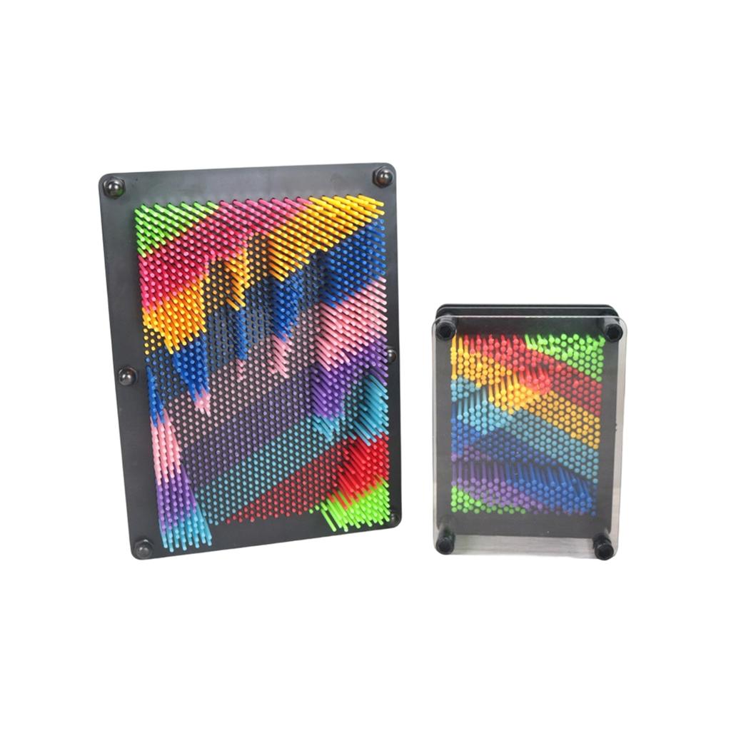 3D Pin Art Toy - Plastic Pin Board For Kids, 3D Pin Impressions Sculpture Needle Toys