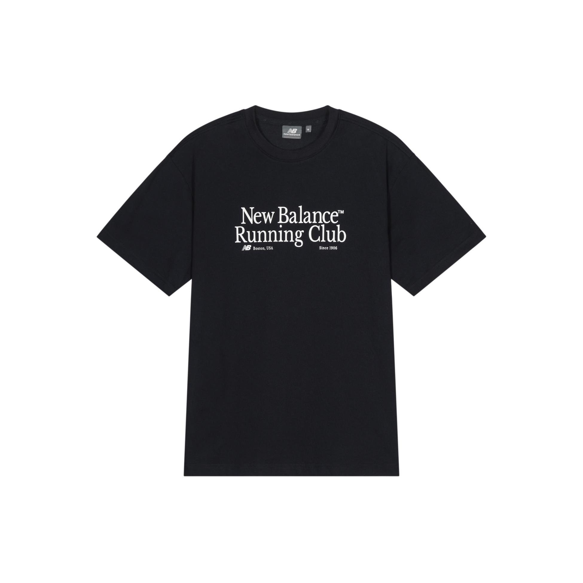 New Balance Running Club Graphic T-shirt Asia Sizing  Black  Men s NEE11251-BK XL