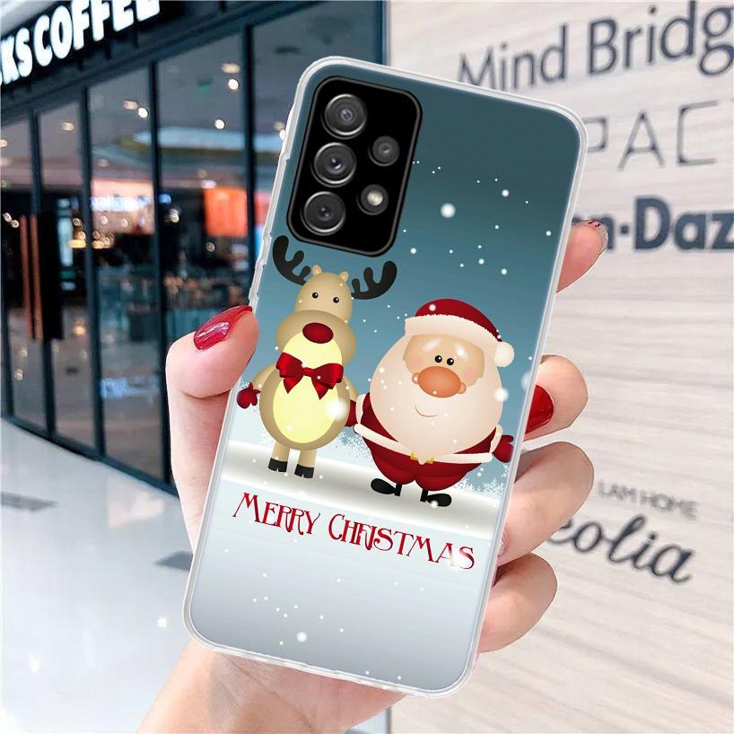 Merry Chrismas Happy New Year For Samsung Galaxy A15 A14 A13 A12 A55 A54 A53 A52 Phone Case A32 A35 A34 A33 A25 A24 A23 A22 A04S