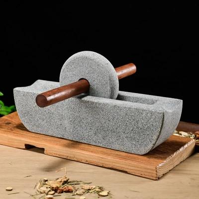 Stenen molen Dynasty theemolen kleine stenen vijzel stamper vijzel walsmolen punt thee matcha theepoeder theekoek maalmachine