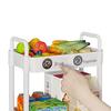 5-Tier Rolling Cart with Wheels Multifunction Utility Storage Carts Kitchen Storage Organizer Mobile Shelving Unit for Bathroom