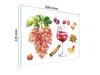 SZKLANA DESKA DO KROEJNIA 30x22 WINO