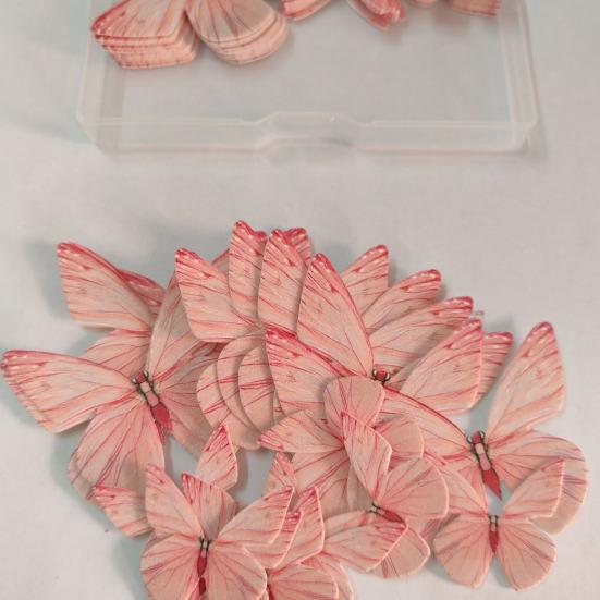 72 ks jedlých motýlů, dekorace na dort, oplatkové papírové motýly na dorty, muffiny, dezerty, narozeninové, svatební, večírkové potřeby