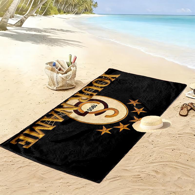Custom Name,Galatasaray Print Beach Towel, Large Soft Quick Dry Towel for Beach Camping Swimming
