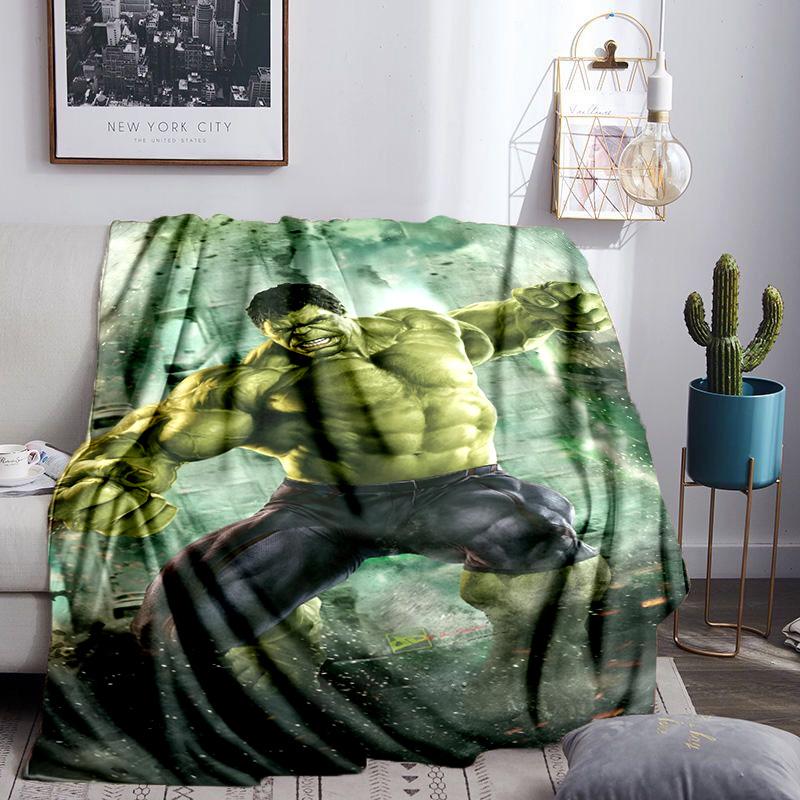 Hero Power Breaks Through Throws Blanket Flannel Blankets Plush for Couch Bed Gifts for Men Women Travel picnic blanket Christmas fan gifts