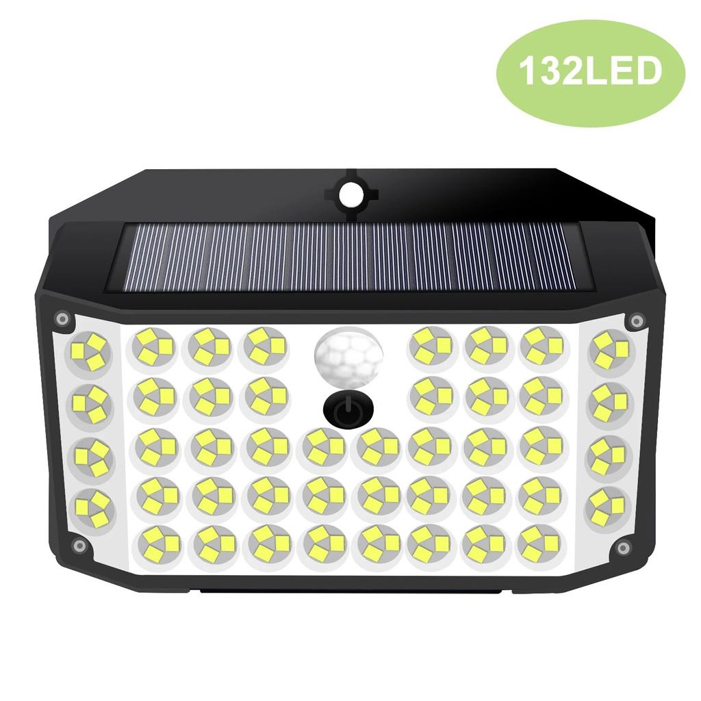 Outdoor 176/132/126LED Wall Solar Light Motion Sensor Garden Waterproof 3 Mode Street Lamp Yard Path Wall Lamp Garage Garden