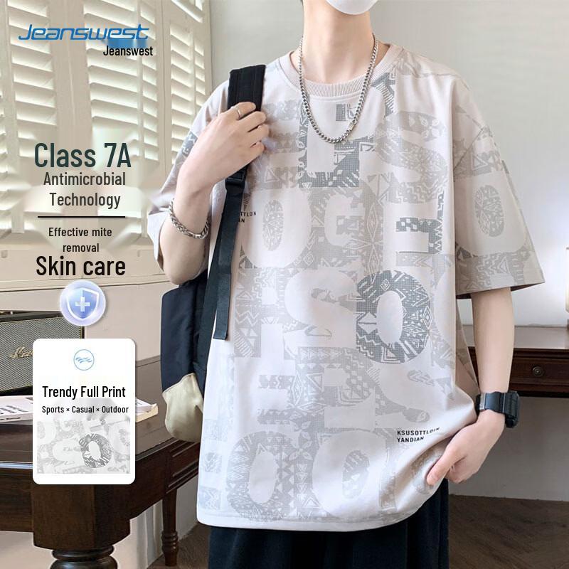 Jeanswest Men s Summer Print Short Sleeve T-Shirt 2XL
