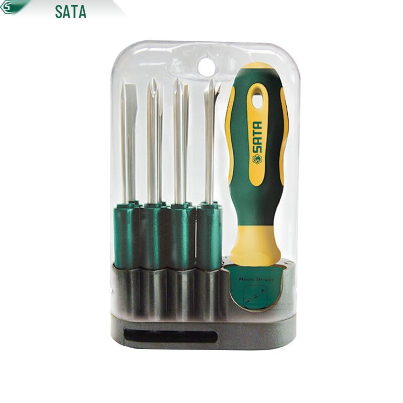 SATA 09345 Multi-Bit Screwdriver Set 10-Piece Set