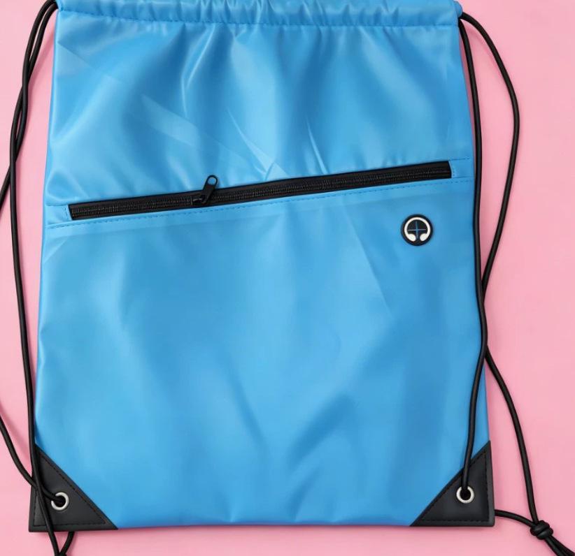 Colorful Polyester Drawstring Sports Backpack with Logo