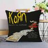 Vintage Rock Band KORN Pillow Gift Home Office Decoration Pillow Bedroom Sofa Car Cushion CoverPillow Case