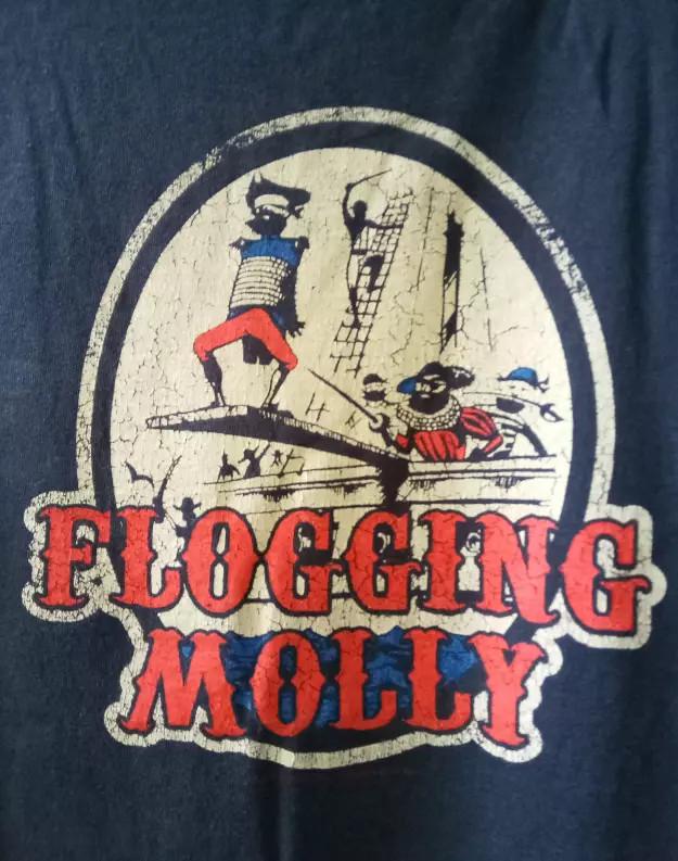Vintage Flogging Molly 00s Band fashion Unisex Black Shirt S-234XL AE419 Unisex T-Shirt XL